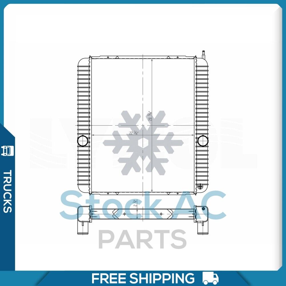 NEW Radiator for 02-07 Int/Navistar 8500, 05-07 Intl/Navistar 3800,4100-4400 QL - Qualy Air