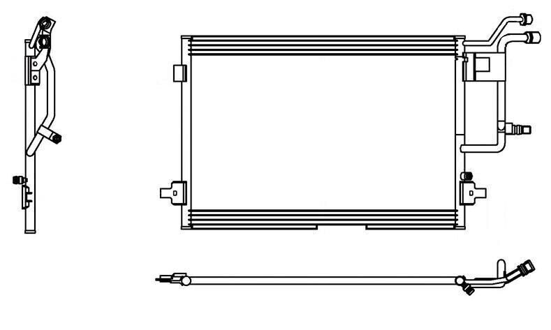 A/C Condenser for Audi A4, A4 Quattro / Volkswagen Passat QR - Qualy Air