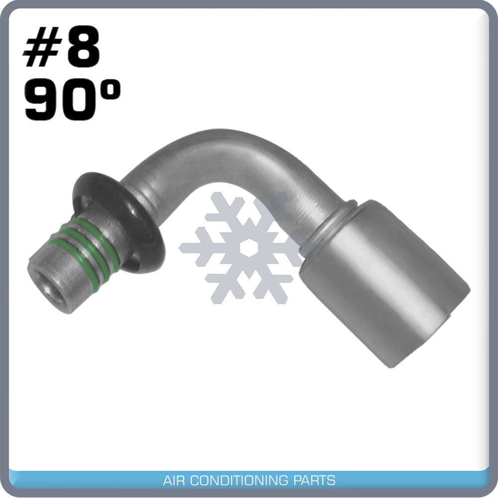 FORD SPRINGLOCK QUICK DISCONNECT FITTINGS,90 DEGREE CRIMP ON BEADLOCK MALE #8 - Qualy Air