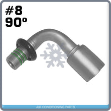 Load image into Gallery viewer, FORD SPRINGLOCK QUICK DISCONNECT FITTINGS,90 DEGREE CRIMP ON BEADLOCK MALE #8 - Qualy Air