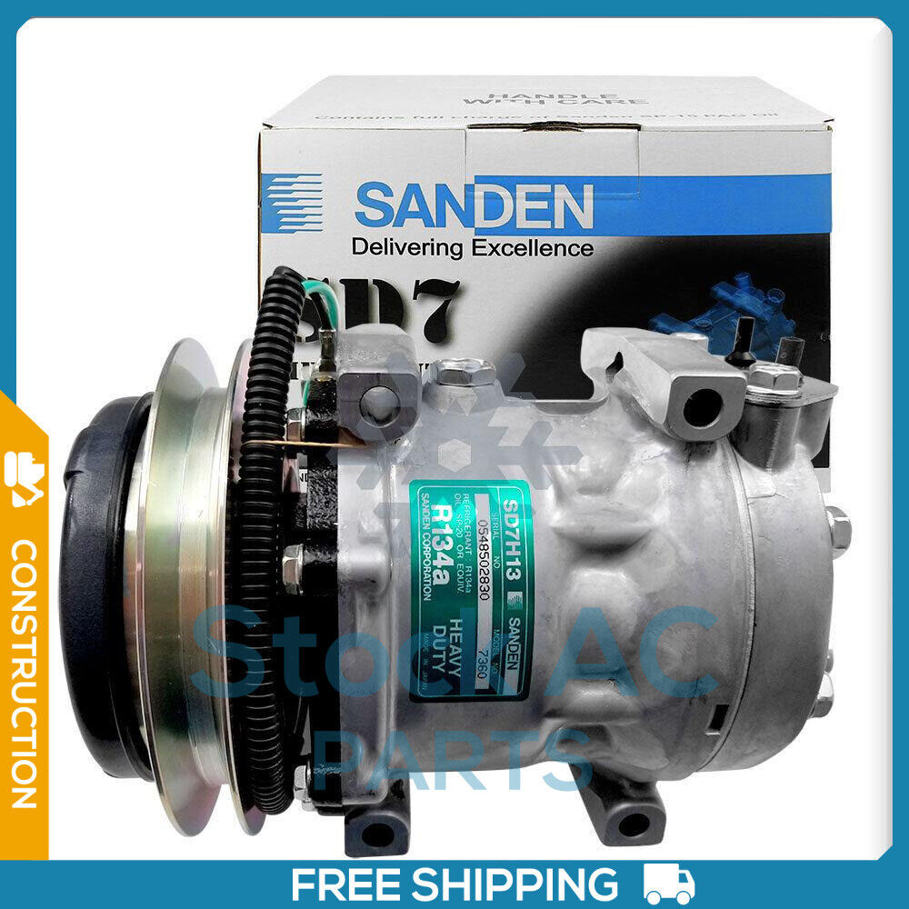 Genuine Sanden A/C Compressor Caterpillar Excavator 314C,321C Mini 308C - Qualy Air