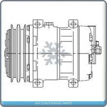 Load image into Gallery viewer, New A/C Compressor SD7H13 - Double Groove Clutch - 12V - Qualy Air