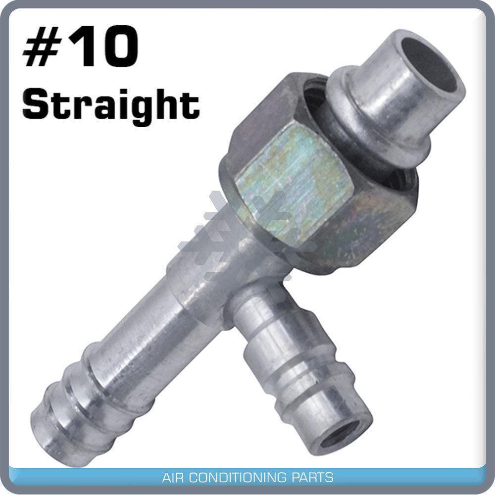 A/C FITTINGS, BARBED,PUSH ON,FEMALE O RING, STRAIGHT #10 W/13MM PORT - Qualy Air