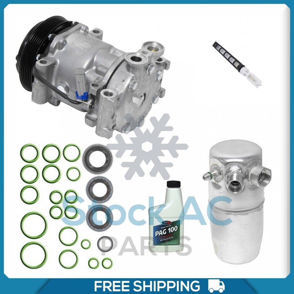 A/C Kit for Chevrolet C1500, C2500, C3500, C3500HD, K1500, K2500, K3500, S... QU - Qualy Air