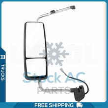 Cargar imagen en el visor de la galería, Black Rear View Side Power Heated Mirror Left Side fit 08-18 Prostar Lonestar QL - Qualy Air