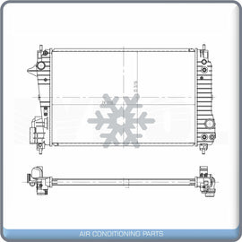 Radiator for 12-19 CHEVROLET SONIC LS/LT L4 1.4L - OE# 95316049 QL - Qualy Air