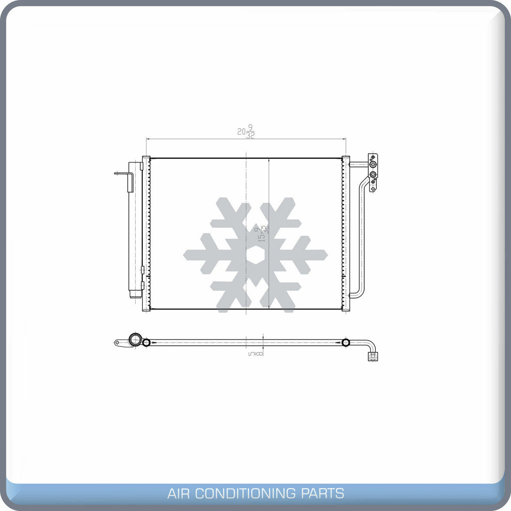 A/C Condenser for BMW X5 QL - Qualy Air