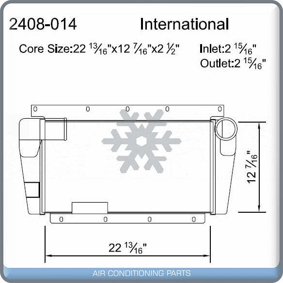 NEW Charge Air Cooler for INT'L 4700-4900 / 3800 7.6L / 1652 SC/UPS 7.3L QL - Qualy Air