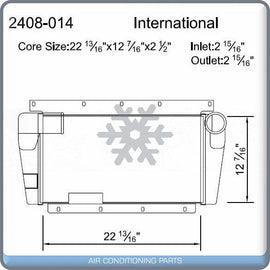 NEW Charge Air Cooler for INT'L 4700-4900 / 3800 7.6L / 1652 SC/UPS 7.3L QL - Qualy Air