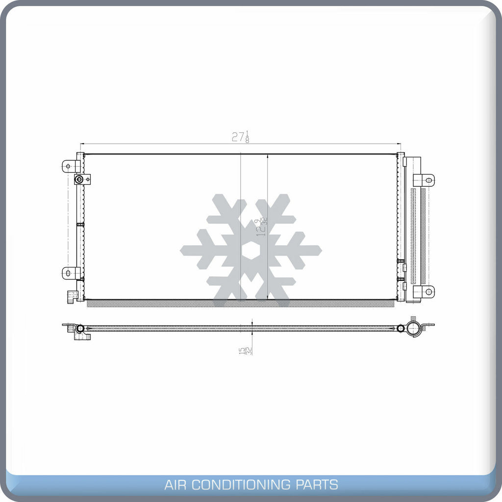 A/C Condenser for Honda Civic QL - Qualy Air