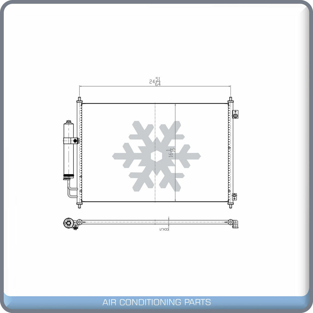 A/C Condenser for Rogue Select, Rogue QL - Qualy Air