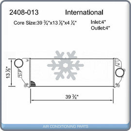 NEW Charge Air Cooler for 07-09 International 9200/9400/9900 08-09 Prostar QL - Qualy Air