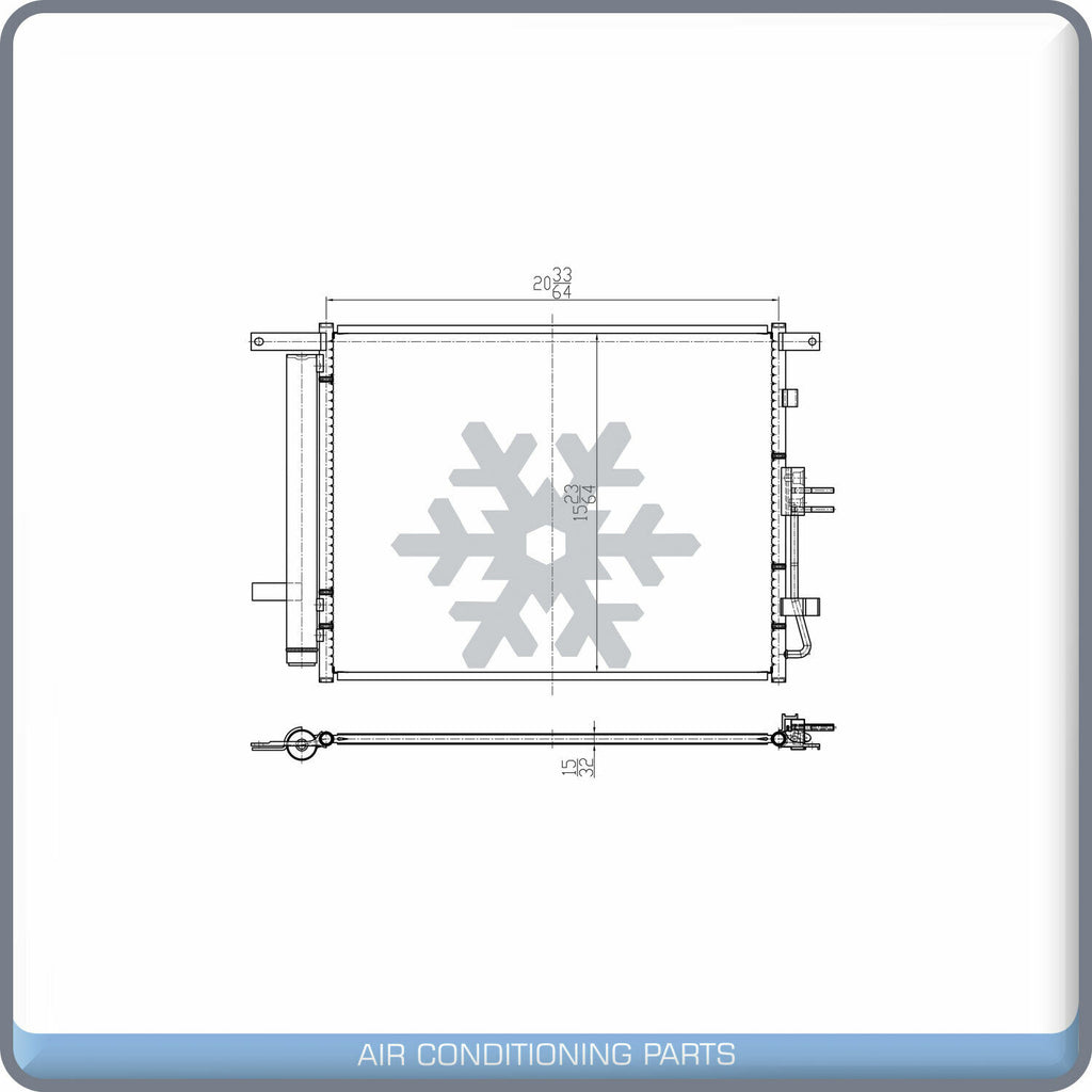 New AC Condenser For Kia 10-11 Soul - OE# KI3030123 QL - Qualy Air