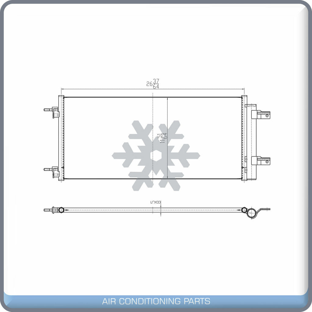 New A/C Condenser for Chevrolet Cruze - 2016 2017 2018 2019 - OE# 39011385 QL - Qualy Air
