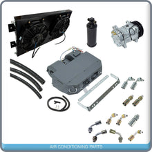 Cargar imagen en el visor de la galería, BRAND NEW A/C KIT UNIVERSAL UNDER DASH CONDENSER DOUBLE FAN AIR CONDITIONER 12V - Qualy Air