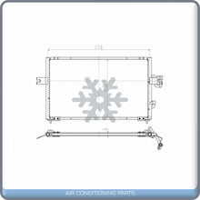 Load image into Gallery viewer, New A/C  Condenser For 95-99 Hyundai Accent Hatchback Sedan - OE# HY3030128 QL - Qualy Air