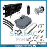 BRAND NEW A/C KIT UNIVERSAL UNDER DASH CONDENSER DOUBLE FAN AIR CONDITIONER 12V