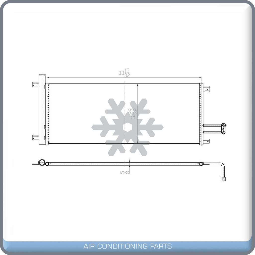 A/C Condenser for Chevrolet Silverado 1500 / GMC Sierra 1500 QL - Qualy Air