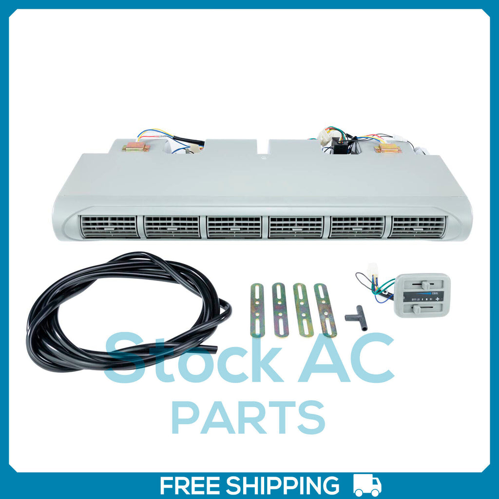 NEW A/C UNIVERSAL UNDER DASH EVAPORATOR ASSEMBLY 35.000 BTU  6 VENTS - 12V - Qualy Air