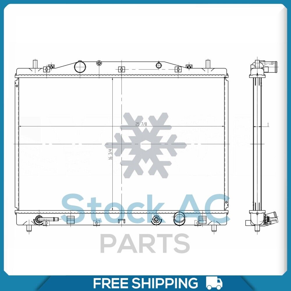 Radiator for OE# 25708386 0AGM5797 25740111 25750930 19259455 REA41256... QL - Qualy Air