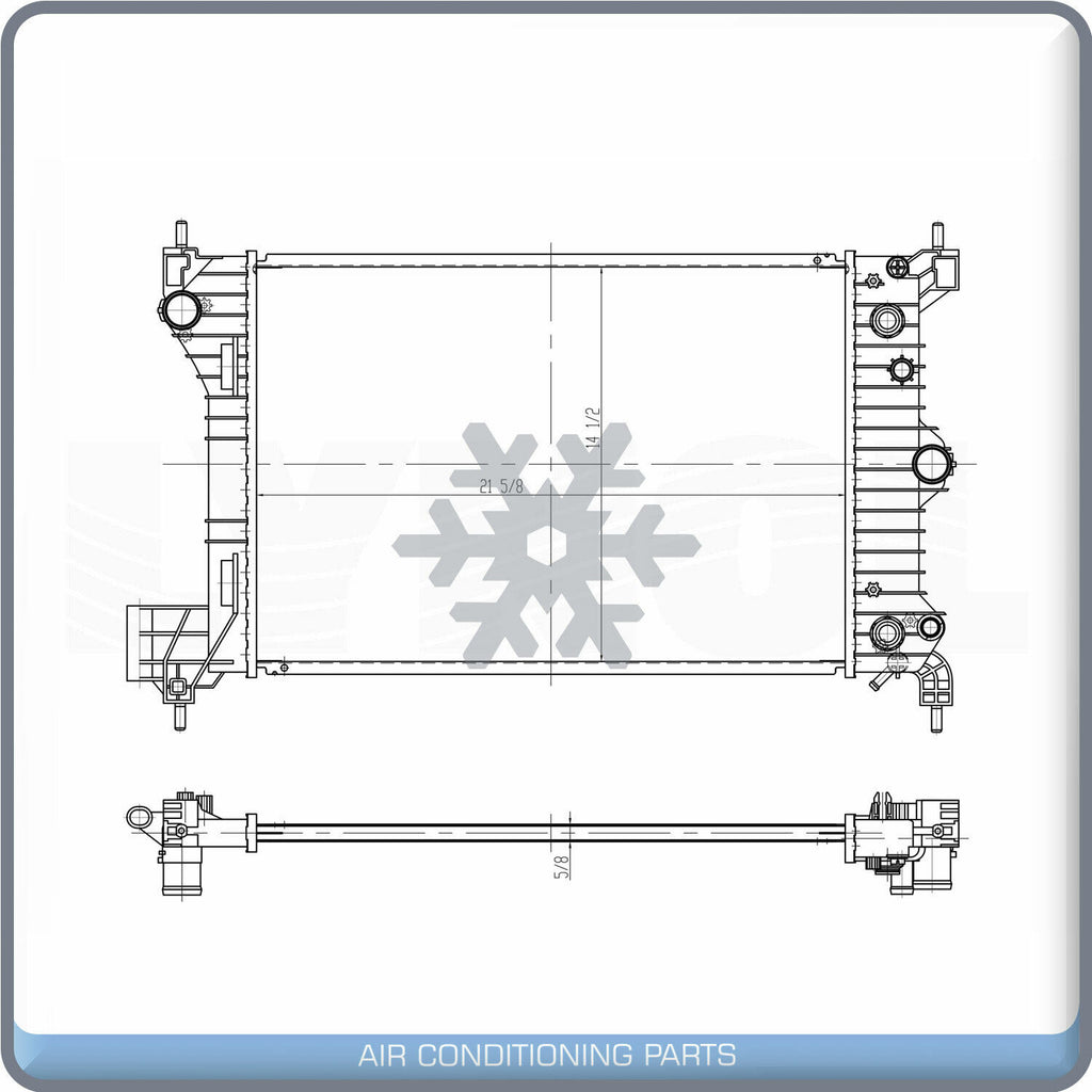 Radiator for Chevrolet Sonic QL - Qualy Air