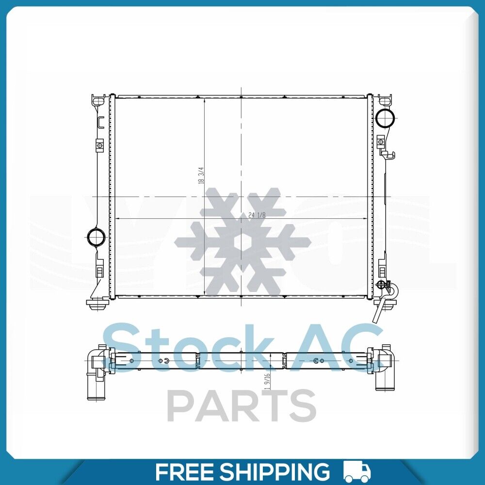 Radiator for Dodge Challenger, Charger, Magnum / Chrysler 300 QL - Qualy Air