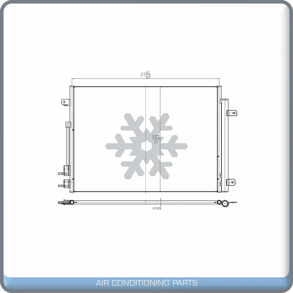 A/C Condenser for Chrysler Pacifica QL - Qualy Air