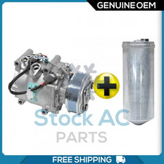 New OEM A/C Compressor + Drier for Acura EL / Honda Civic 1.7L - 2002 to 2005