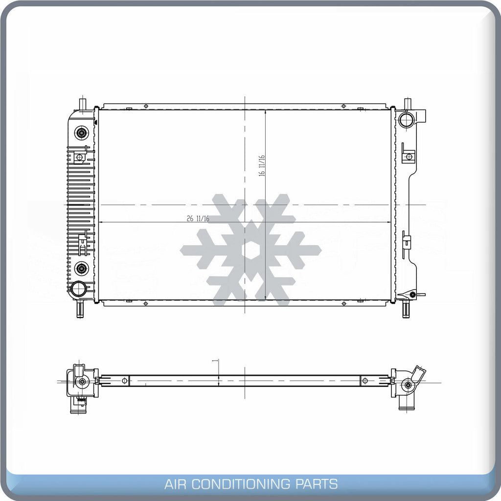 Radiator for Chevrolet Equinox / GMC Terrain / Pontiac Torrent / Suzuk... QL - Qualy Air