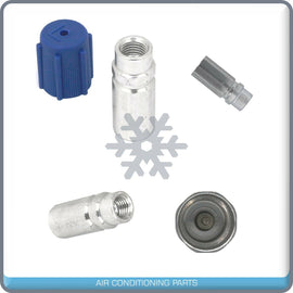 Set 10pcs Low Side AC Ball Valve Core Charge Port Fits:GM Ford Audi Vw  M10x1,25 - Qualy Air