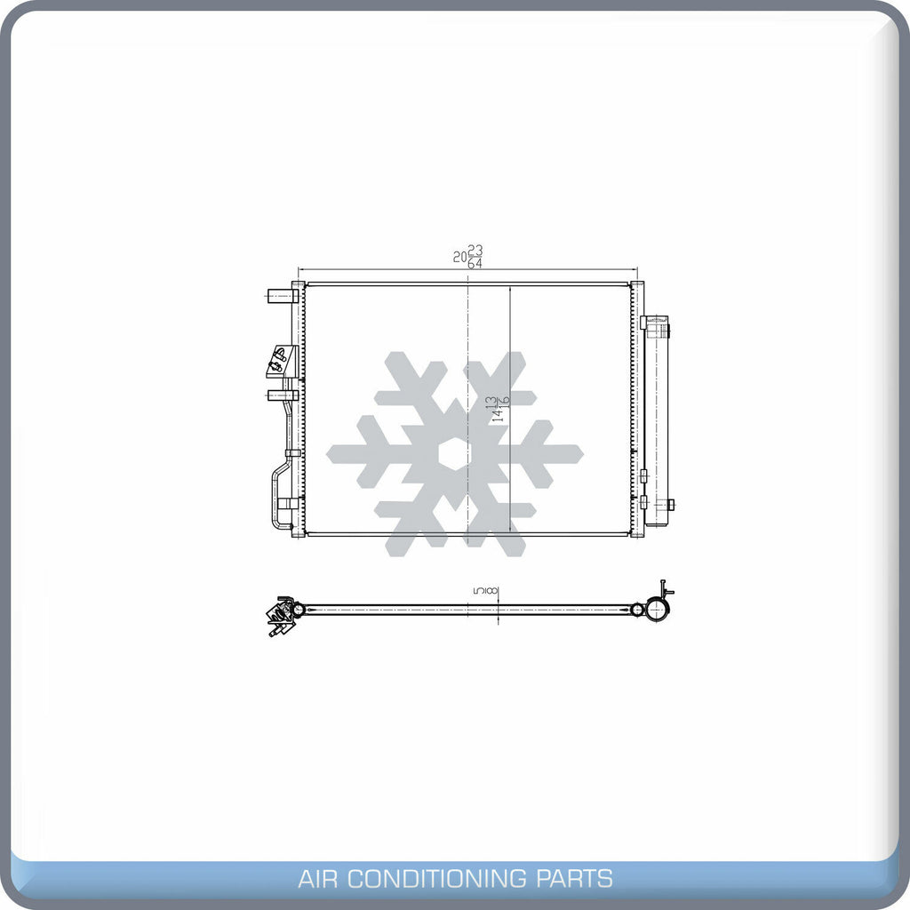 A/C Condenser for Tucson QL - Qualy Air