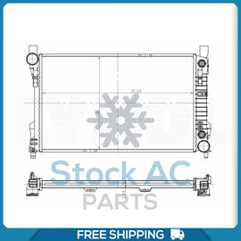 Radiator for Mercedes-Benz C230, C280, C350, C55 AMG, CLK500, C240, C3... QL - Qualy Air