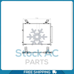 A/C Condenser for Honda Pilot / Acura MDX QL