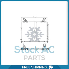 A/C Condenser for Honda Pilot / Acura MDX QL - Qualy Air