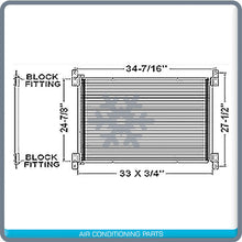 Cargar imagen en el visor de la galería, New A/C Condenser for Kenworth T2000 - 1997 to 2007 - OE# 501344595 - Qualy Air