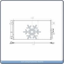 Load image into Gallery viewer, A/C Condenser for Fiat 500 QL - Qualy Air