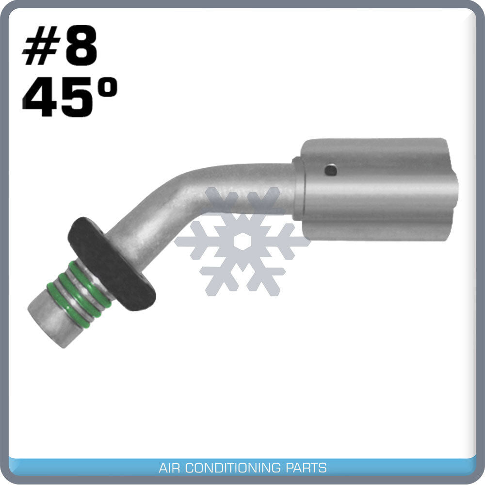 AC #08 Male Spring lock 45° Fitting - Qualy Air