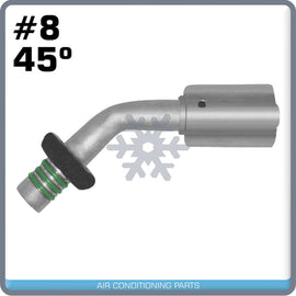 AC #08 Male Spring lock 45° Fitting - Qualy Air
