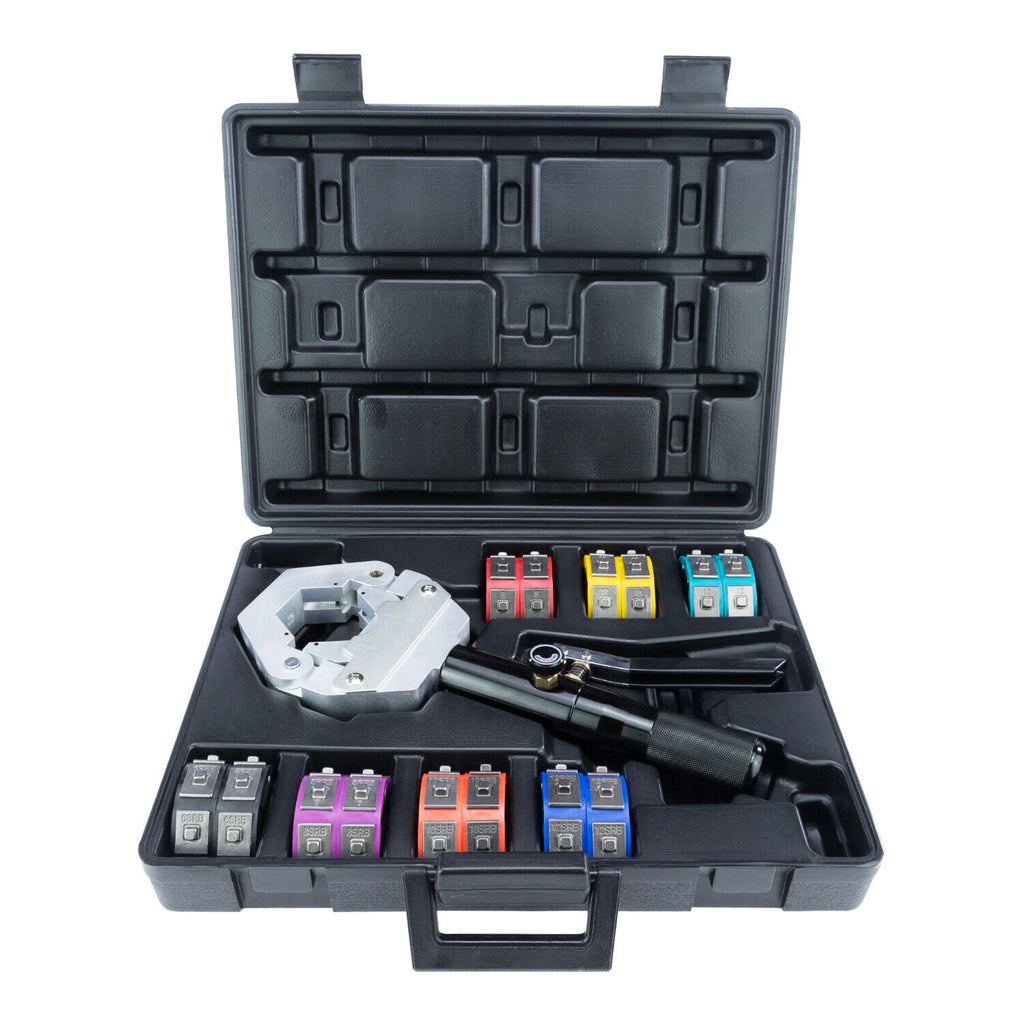 A/C HYDRAULIC HOSE CRIMPING TOOL FULL KIT - AIR CONDITIONING REPAIR - Qualy Air