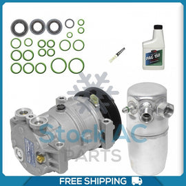 A/C Kit for Chevrolet C1500, C2500, C35, C3500, C3500HD, K1500, K2500, K35... QU - Qualy Air