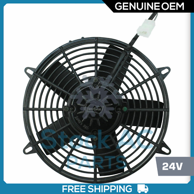 New OEM A/C Condenser Fan Assembly 11" 24V - OE# VA01-LL-36S (Pusher) - Qualy Air