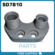 Load image into Gallery viewer, New A/C Compressor Adapter Fitting fits SD7B10 - 8/10 Vertical Exit - Qualy Air