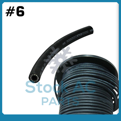 NEW 5FT #6 AC Barrier Hose A/C Hose A/C Line Air Conditioning - Qualy Air