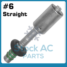 Load image into Gallery viewer, New A/C Springlock Quick Disconnect Fitting,Straight Crimp Beadlock Male #6 - Qualy Air