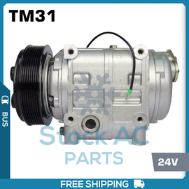 New AC Compressor & Clutch Shuttle Bus 24V - Seltec TM31 QH - Qualy Air