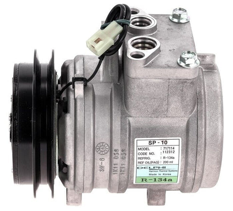 New OEM A/C Compressor SP10 for Mahindra Tractor 4510 / 5010 - OE# E580-87291 QR - Qualy Air