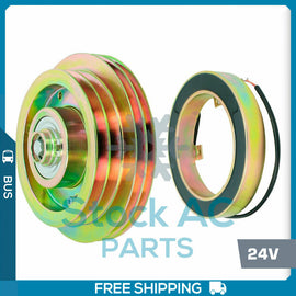New A/C Compressor Clutch fits BOCK / BITZER - 24V - 262MM Double Pulley - Qualy Air