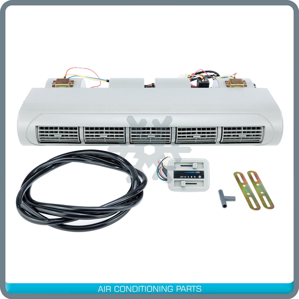 New Universal A/C Under Dash Evaporator Assembly MiniBus 12V - GREY - Qualy Air