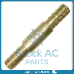 New 4 Nut Barbed A/C Fitting, #12 to #12 Straight Hose Splice (Steel)
