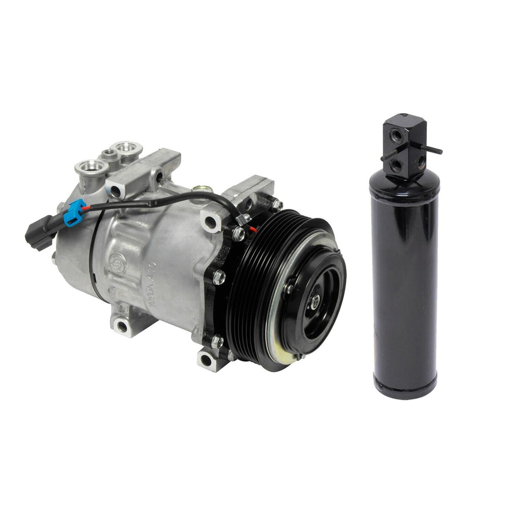 A/C Compressor + Drier for Kenworth / Peterbilt 320,382,384,389,587 - Model 4079 - Qualy Air